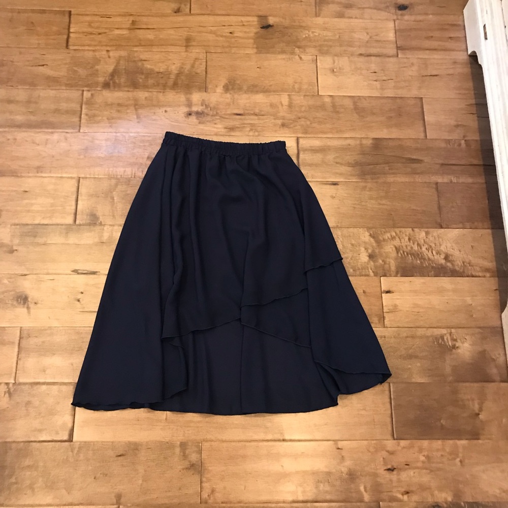 Long blue skirt